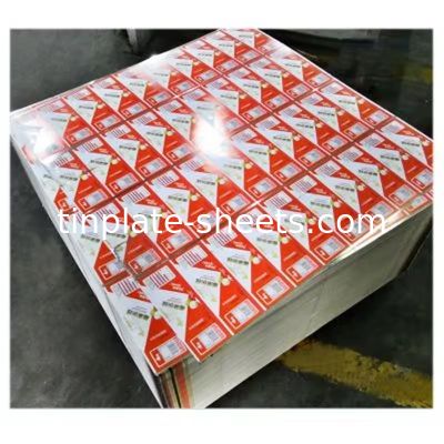 0.15mm-0.40mm πάχος Λακαρισμένο εκτυπωμένο φύλλο κασσίτερου αντοχή στη θερμότητα T3-T5