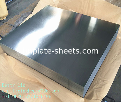 JIS G3303 EN10202 και ASTM624 Πρότυπα φύλλα από κασσίτερο σε μύλο κοπής για κονσέρβες χημικών προϊόντων και τροφίμων