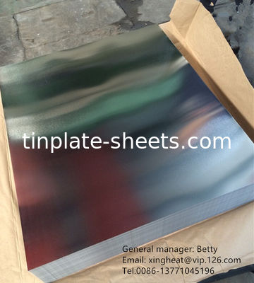 JIS G3303/EN10202/ASTM624 Τυπικά ηλεκτρολυτικά φύλλα από κασσίτερο EXW/FOB/CFR/CIF L/C/T/T/DP Όροι πληρωμής 25 MT MOQ