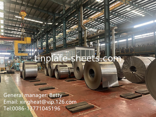 JIS G3315 Τύπος TFS Steel Sheet BA And CA Ανώτατη αντοχή 2.0/2.0