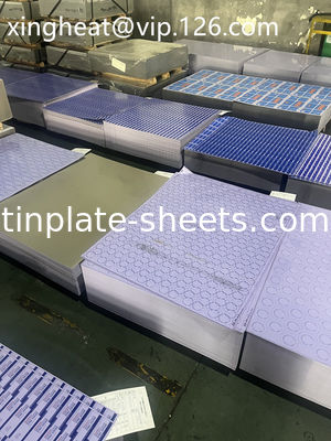ASTM624 Πρότυπο 4 Χρωματικές εκτυπωμένες κονσέρβες Τήνη 0,15-0,40 mm Μονάδα T3 T4 T5