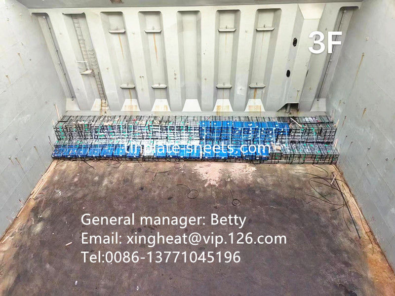 508mm Coil ID Τήνιο Ανεξαρτήματος Χάλυβα 4-8mt Βάρος ανά τροχιά JIS G3315/EN10202 Πρότυπο