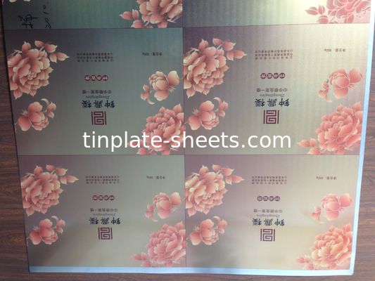 ASTM624 Πρότυπο 4 Χρωματικές εκτυπωμένες κονσέρβες Τσιμέντο 0,15-0,40 mm Δυνατότητα T2,5-T5