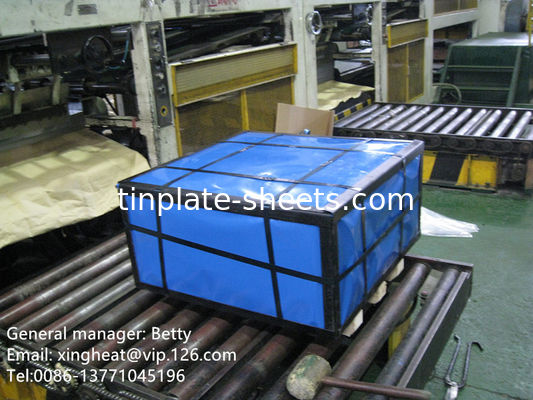 JIS G3303 EN10202 και ASTM624 Πρότυπα φύλλα από κασσίτερο σε μύλο κοπής για κονσέρβες χημικών προϊόντων και τροφίμων